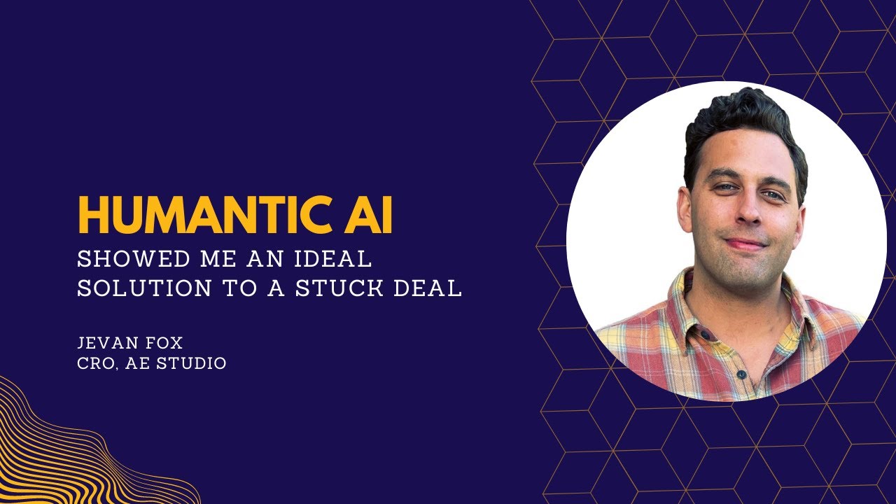 How a CRO closed a long-stalling deal within a week using Humantic AI Jevan Fox, Chief Revenue Officer at AE Studio, talks about how Humantic AI made him see things that he missed at first glance, helping him close a long-stalling deal within a week.